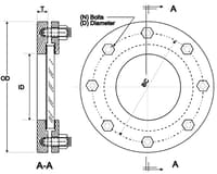 Archon Weld Pad Sight Glass, KB